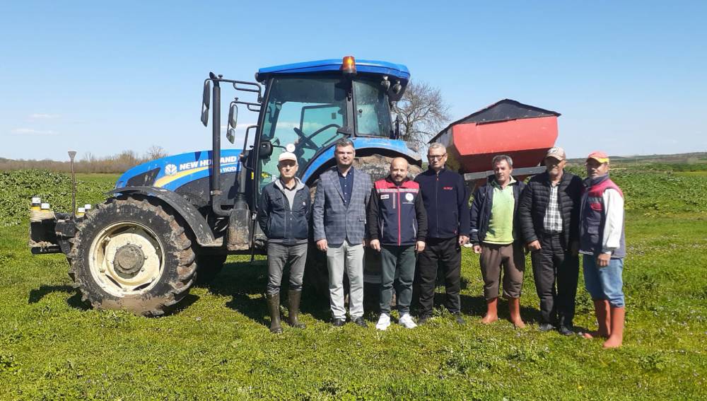 Edirne&rsquo;de 100 dekarlık merada ıslah &ccedil;alışması 